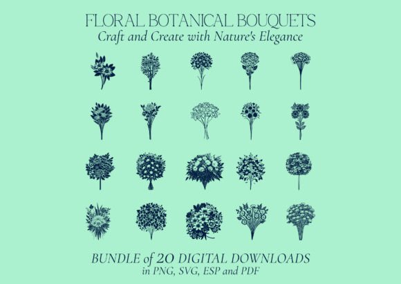 20 Bouquets, Floral Botanical Bundle Review
