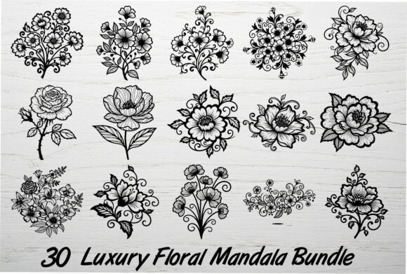 30 Luxury Floral Mandala Bundle Review