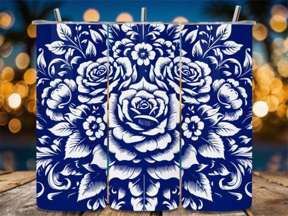 Blue Floral Damask Art: A Designer's Real-World Embroidery Review