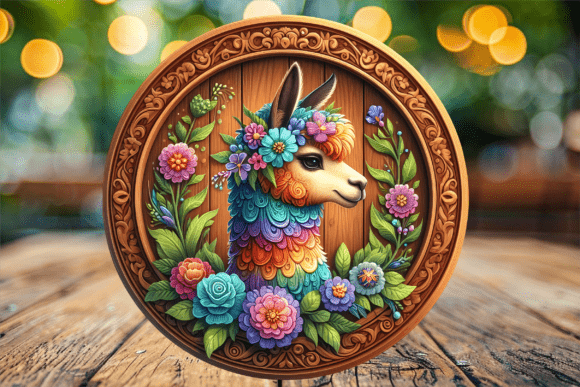 Colorful Boho Floral Llama Door Sign Review