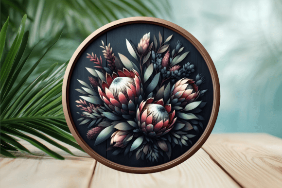 Dark Floral Protea Bouquet Door Sign Review