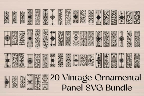 Decorative Ironwork Panel SVG Bundle Review