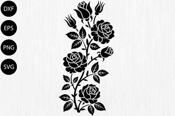 Elegant Floral Frame Withflowers LineArt Review