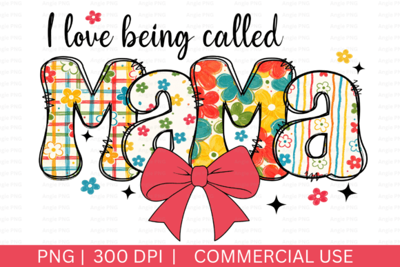 Floral I Love Being Called Mama PNG Review