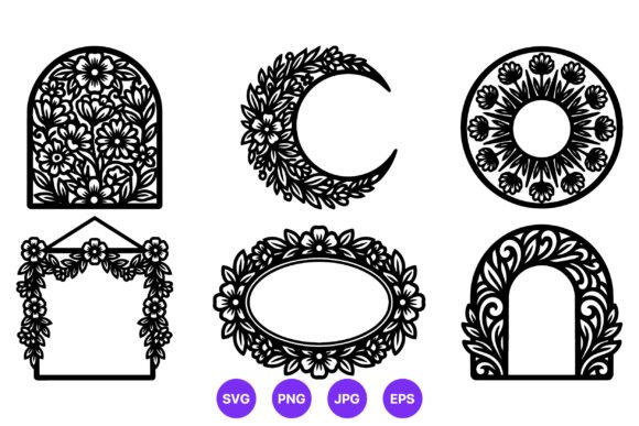 Floral Ornamental Frame Vector Set Review