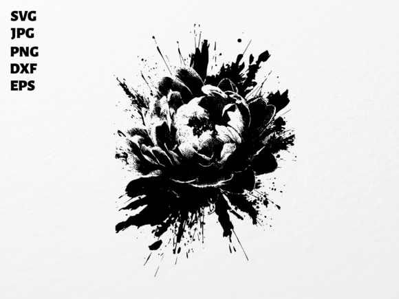 Grungy Peony Flower SVG for Cricut Subli Review