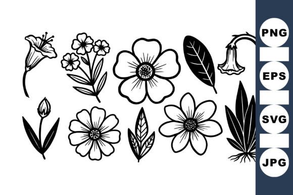 Hand Drawn Floral Line Art Set Review