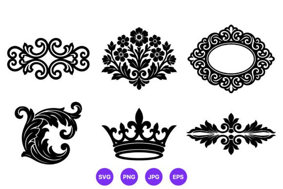 Ornamental Floral Frame Crown Swirl Review