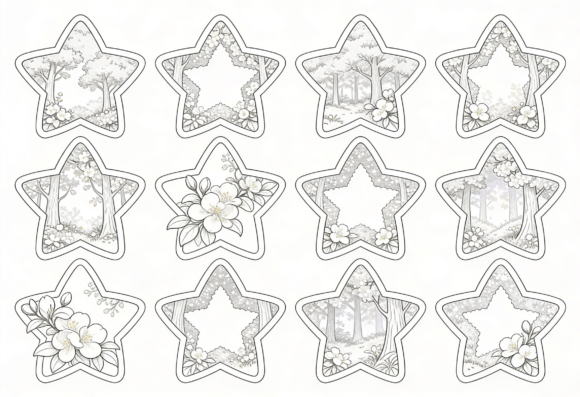 Whimsical Star Frames with Floral Embroidery Review